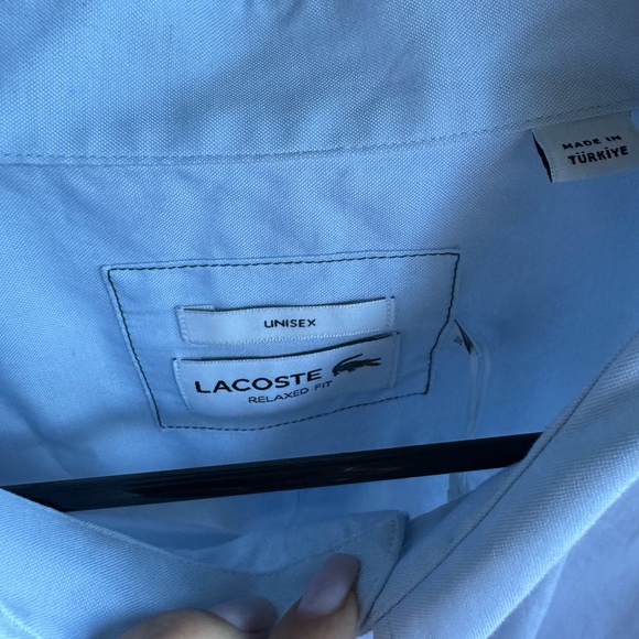 Lacoste NWT Classic Men's Blue Button Down - Oversized Alligator Sz 3XL - Picture 6 of 7